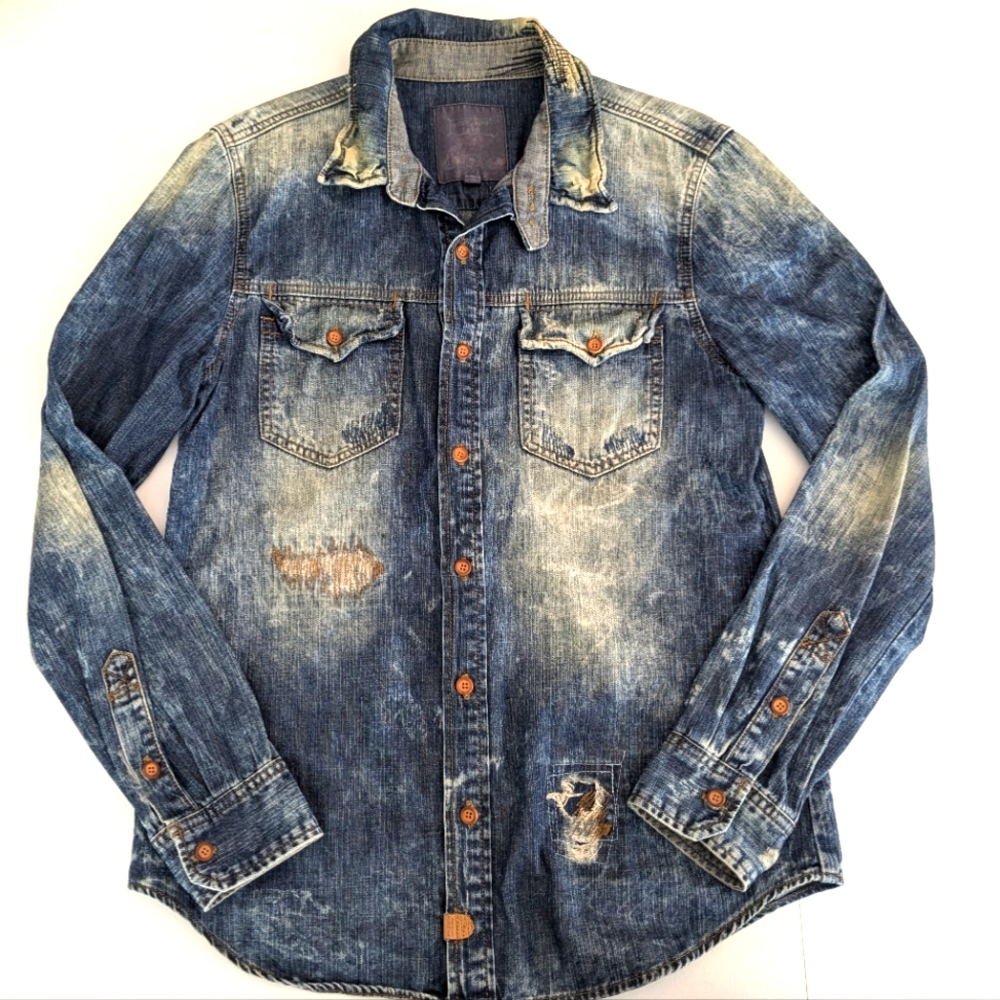 BUCKAROO Distressed Denim Shirt